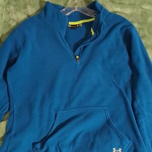 Under Armour Men's Zip-Up Blue Sweater